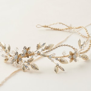 Pearl & Crystal Headband Rhinestone Wedding Headband Bridal image 2