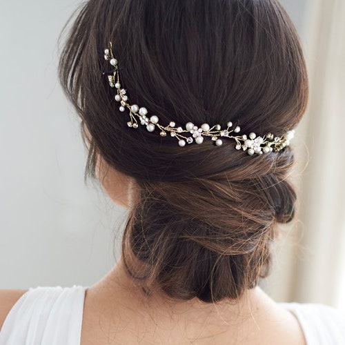 Pearl Vine Wedding Hair Vine Floral Pearl Bridal Hair Vine - Etsy Pearl Vine Wedding Hair Vine Floral Pearl Bridal Hair Vine - Etsy