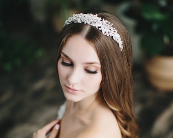 Crystal Bridal Headband • Crystal Bridal Hairpiece • Wedding Headband • Wedding Hair Accessory • Crystal Bridal Headband • 3450