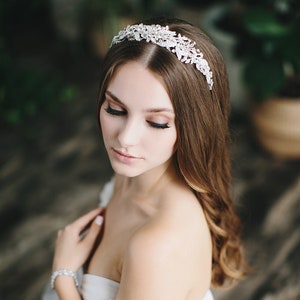Crystal Bridal Headband • Crystal Bridal Hairpiece • Wedding Headband • Wedding Hair Accessory • Crystal Bridal Headband • 3450