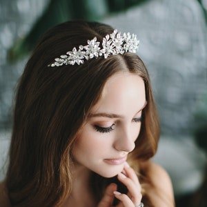 Crystal Wedding Tiara • Bridal Tiara • Crystal Wedding Headpiece • Crystal Wedding Tiara • Crystal Wedding Crown • Bridal Headpiece • 3440