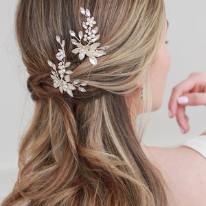 Floral Wedding Hair Pin, Bridal Hair Pin, Floral Bridal Hair Pin, Wedding Hair Pins, Bridal Hair Pin, Wedding Hair Pin, Bridal Pins2855 image 3