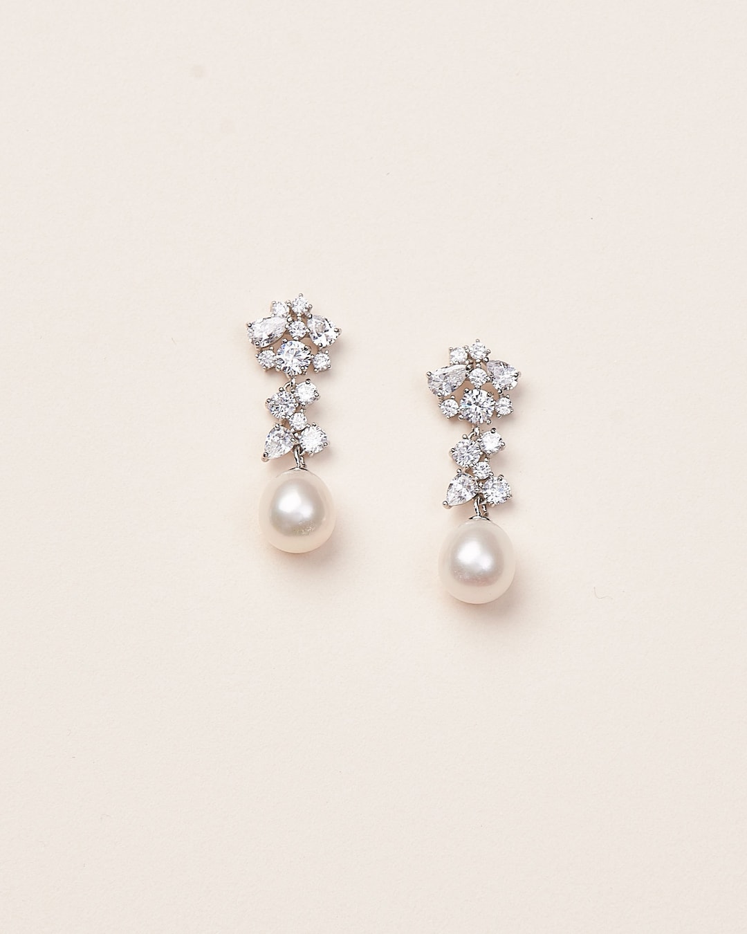 Vera CZ Pearl Earrings main image 1