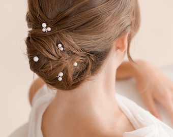 Set of 5 Scattered Pearl Bridal Hair Pins • Wedding Hair Accessory • 2897