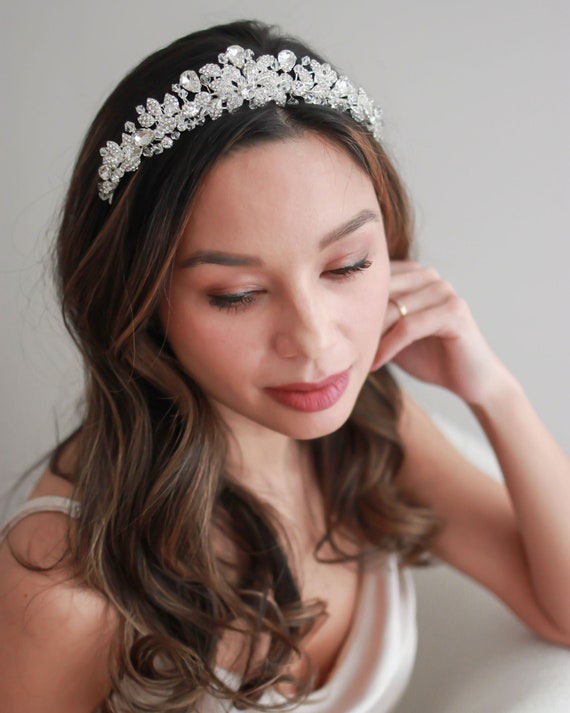 Swarovski Crystal Tiara Princess Crown Crystal Wedding - Etsy