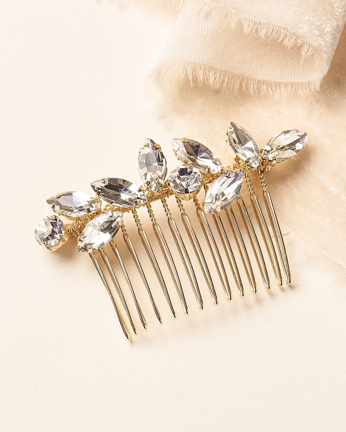 Opal Bridal Comb Petite Wedding Hair Comb Opal & Crystal Etsy