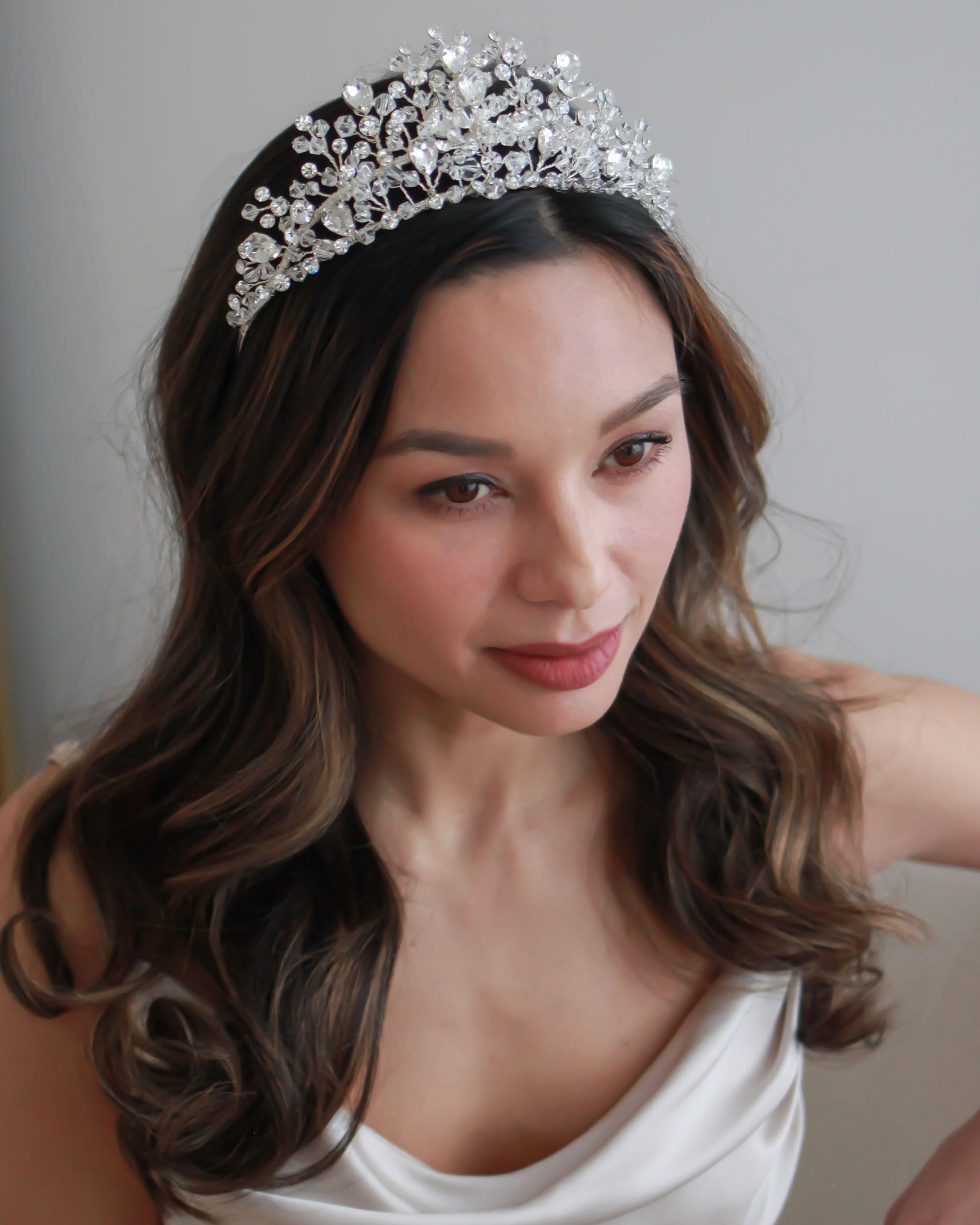 Silver bridal crown Clearance