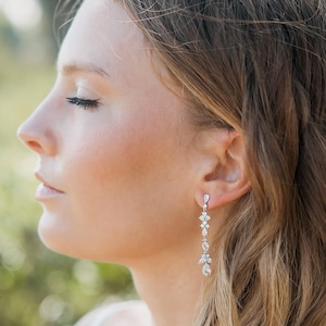Braut Ohrringe • Baumeln Hochzeit Ohrringe • Glamouröse Ohrringe • Kristall Ohrringe • Statement Ohrringe • Brautschmuck • Ohrringe • 4504