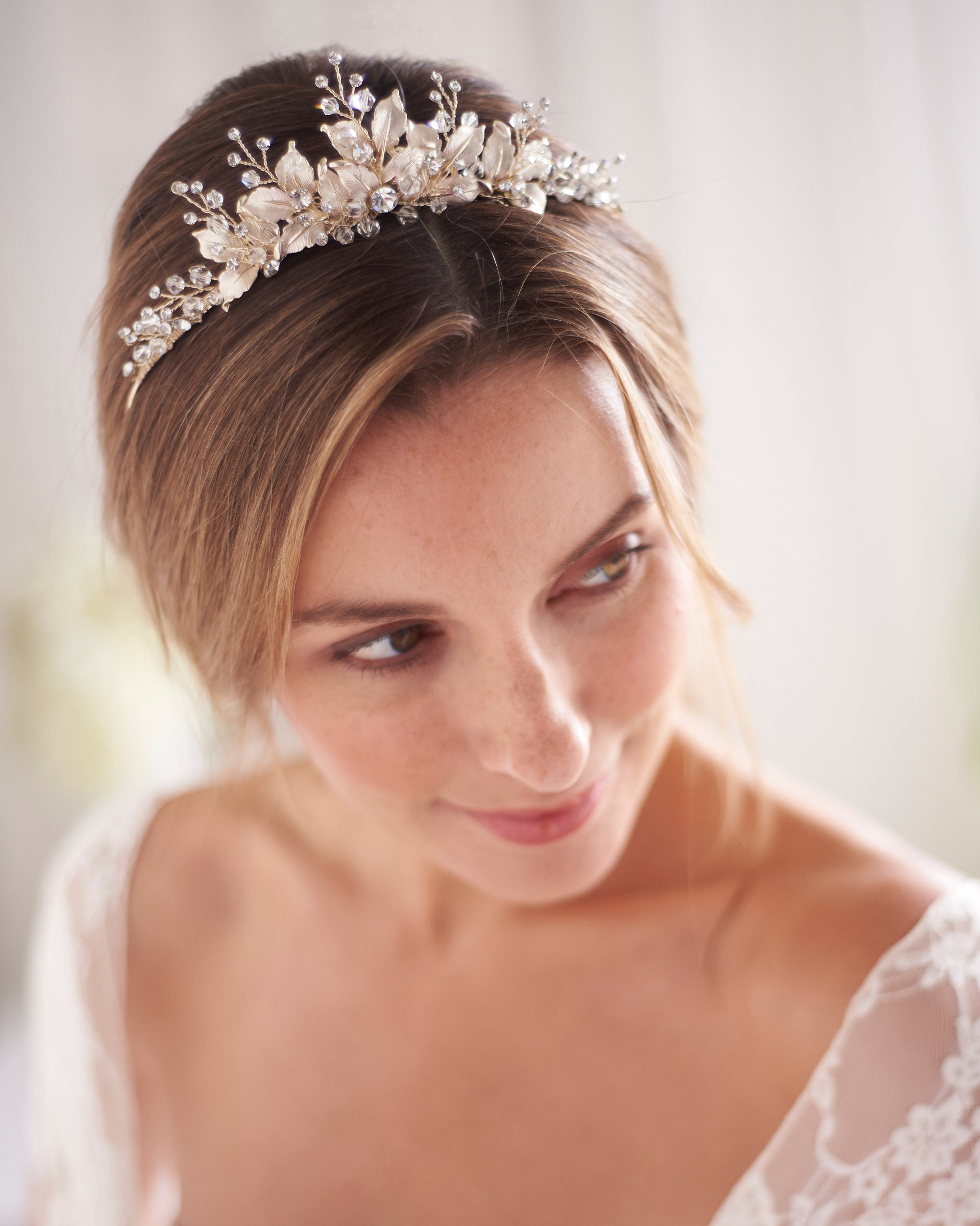 Nature Inspired Wedding Tiara Hair Accessories