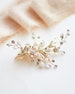 Floral Wedding Hair Clip, Floral Bridal Hair Clip, Pearl Hair Clip, Crystal Hair Clip, Floral Hair Clip, Crystal Bridal Hair Clip~2276 