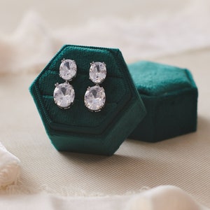Savvy Bling - Chandler CZ Dangle Earrings main image 1