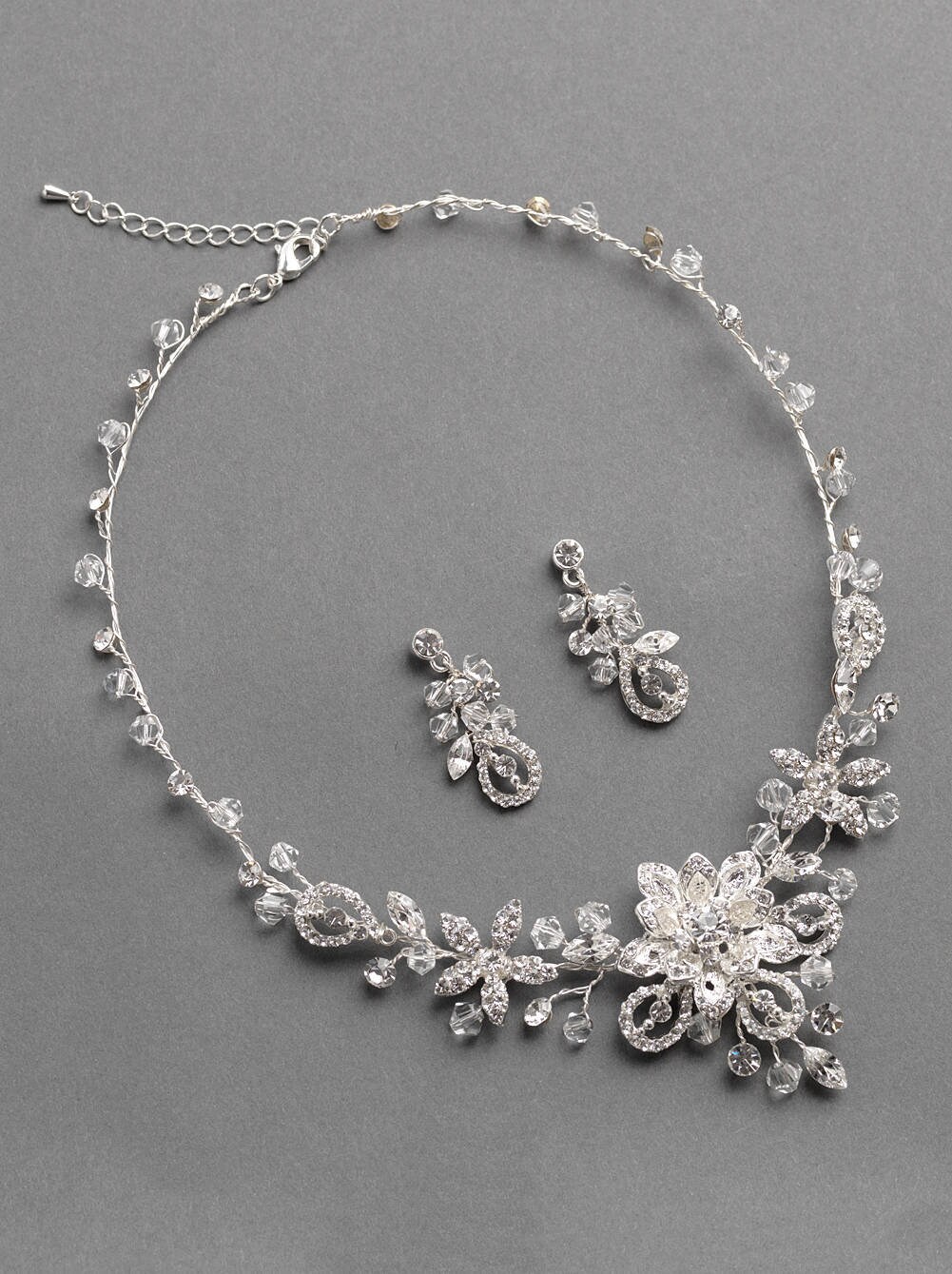 Swarovski Crystal Bridal Jewelry Set Rhinestone Jewelry Set Etsy