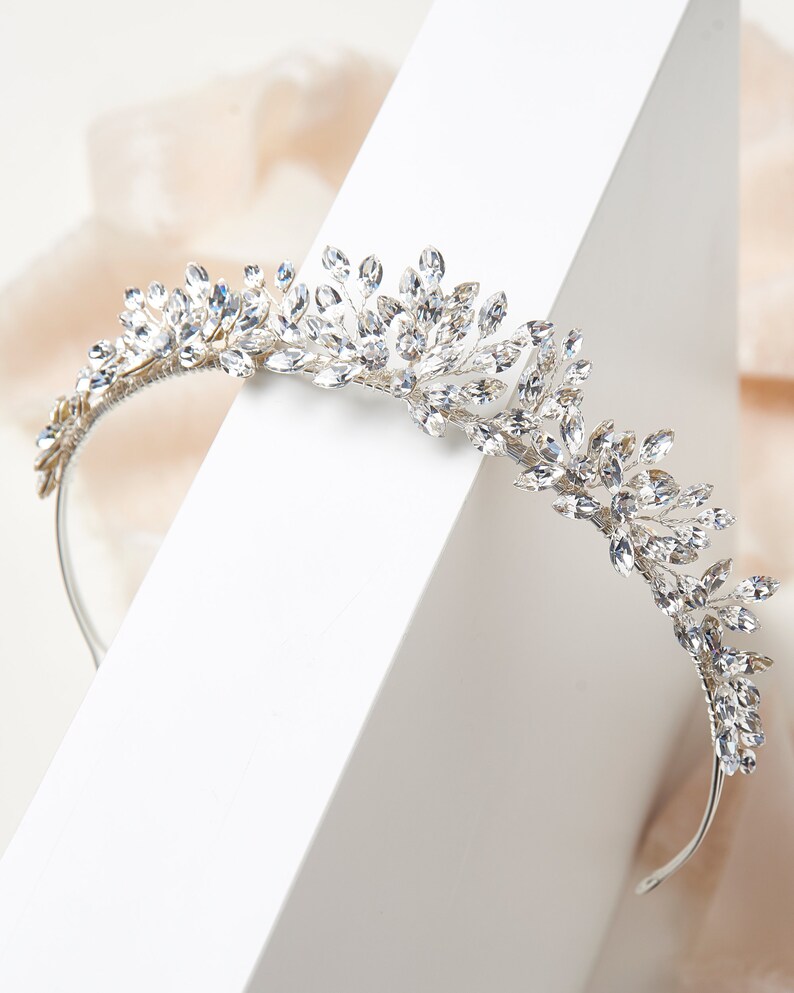 Crystal Tiara Silver main image 1