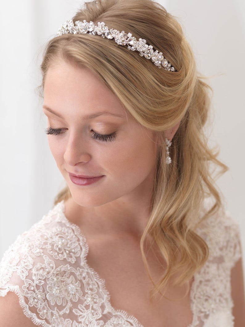 Crystal Bridal Headband, Crystal Wedding Headband, Rhinestone Headband, Crystal Headband, Hair Accessory, Bridal Headpiece TI-3303 image 6
