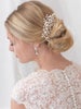 Pearl Bridal Comb, Floral Wedding Comb, Bridal Hair Comb, Wedding Hair Accessory, Crystal Hair Comb, Pearl Comb, Bridal Headpiece ~TC-2293 