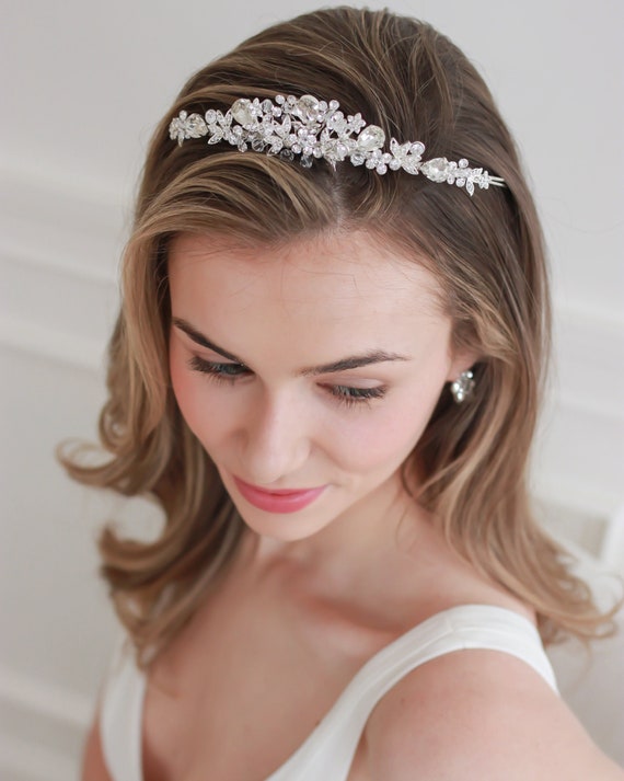 トップス Tiara TIARA WITH RHINESTONES - Tiaras - Materials for headdresses