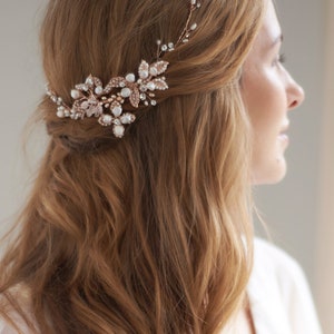 Bridal Hair Vine, Pearl Wedding Headpiece, Bridal Hair Accessory, Wedding Hair Vine, Bridal Headpiece, Wedding Hair Accessory, Bridal3359 image 7