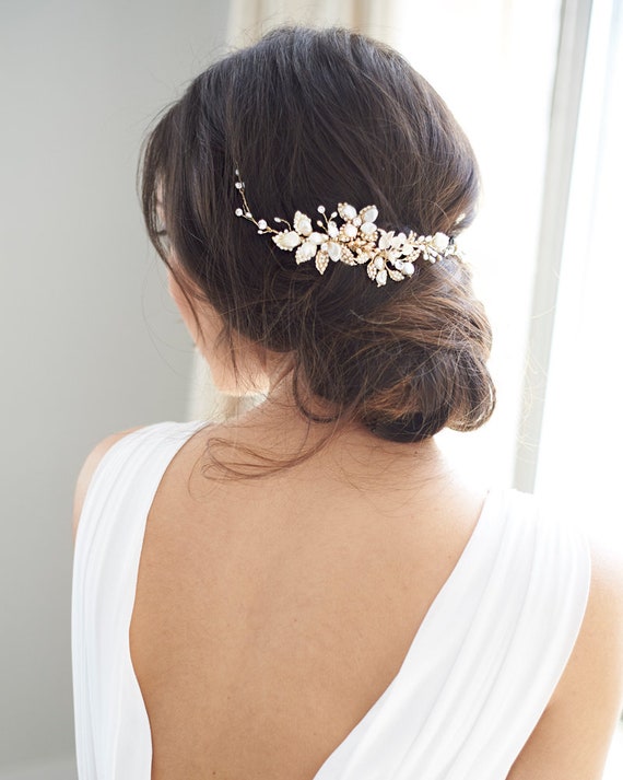 Bridal Hair Vine Pearl Wedding Hair Piece Bridal Accessory Etsy