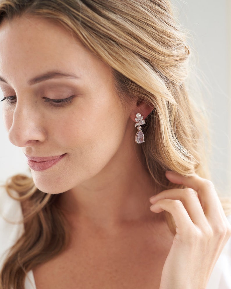 Clip On Wedding Earrings Clip On Bridal Earrings Clip On Etsy