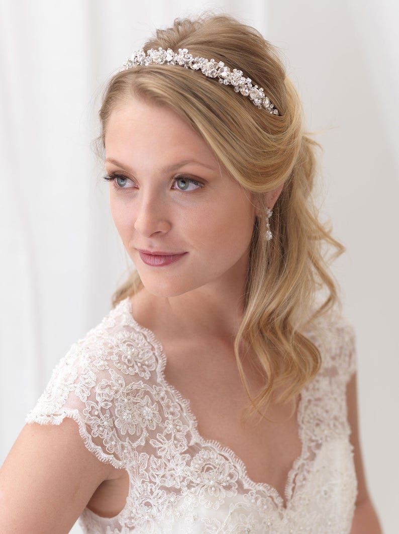 Crystal Bridal Headband, Crystal Wedding Headband, Rhinestone Headband, Crystal Headband, Hair Accessory, Bridal Headpiece TI-3303 image 5