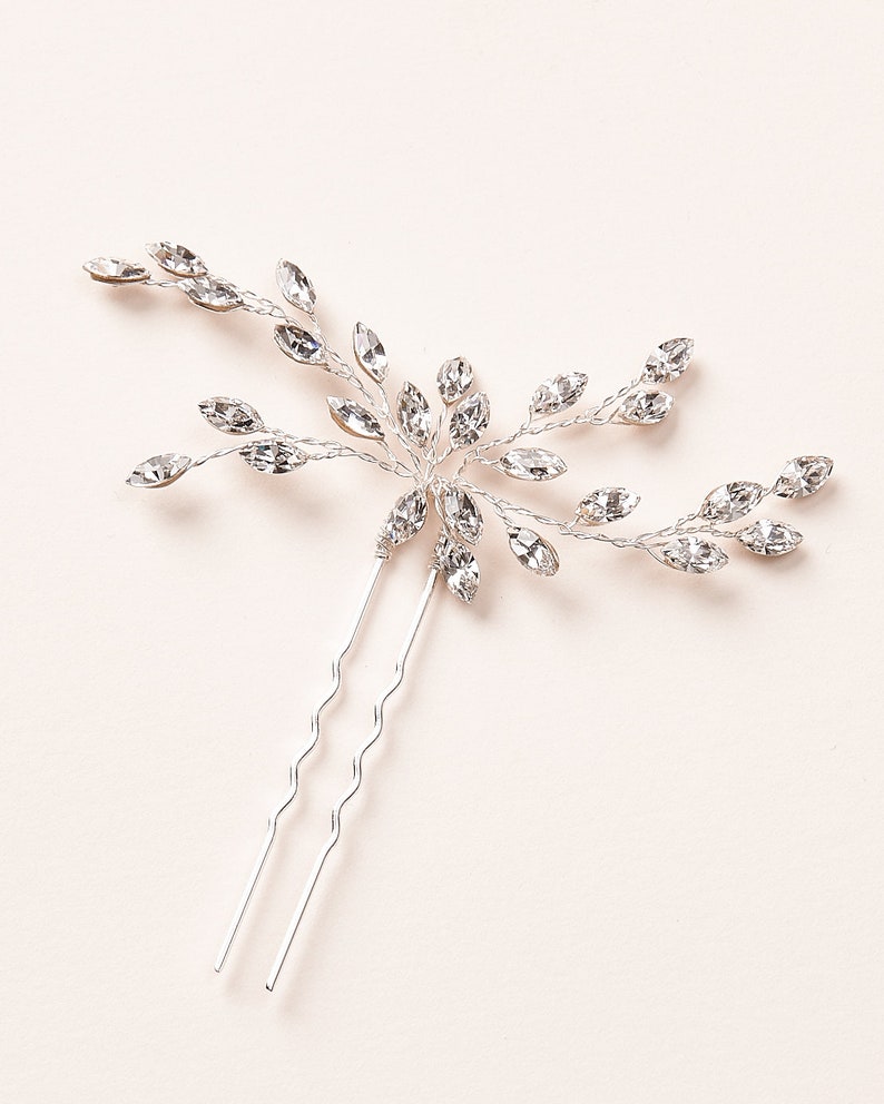 Bridal Hair Pins Wedding Hair Pins Silver Bridal Hair Pins Etsy