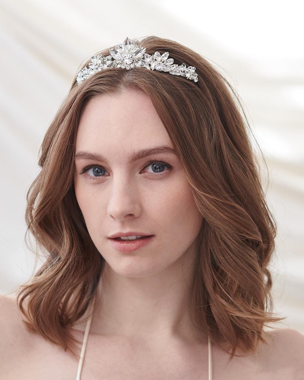 Petite Crystal Wedding Tiara • Silver Crystal Bridal Tiara