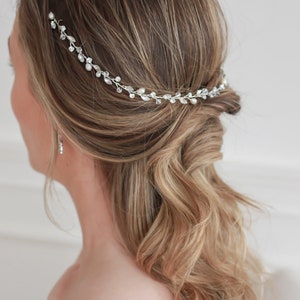 Pearl Wedding Hair Vine, Freshwater Pearl Bridal Hair Vine, Bridal Hair Accessory, Wedding Headband, Bridal Headpiece, Bridal Hairpiece3421 image 5