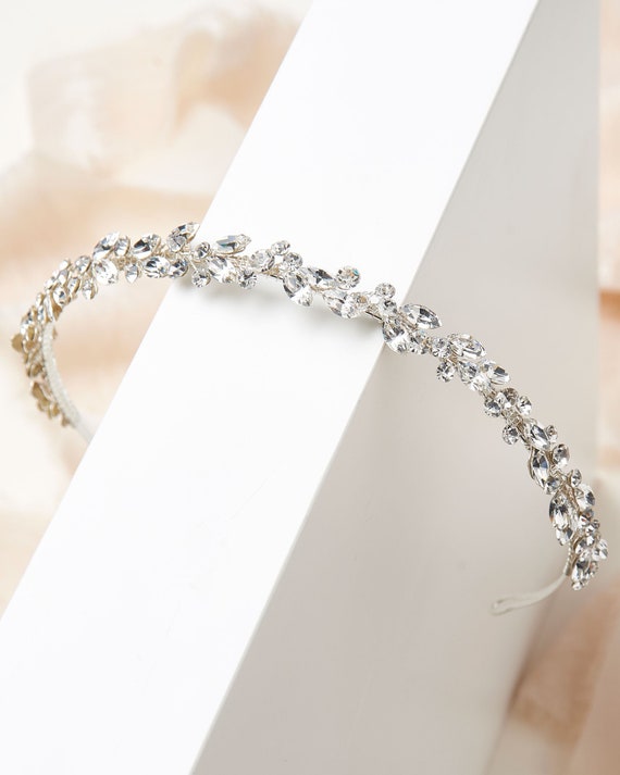 Opal & Crystal Headband, Bridal Headpiece, Wedding