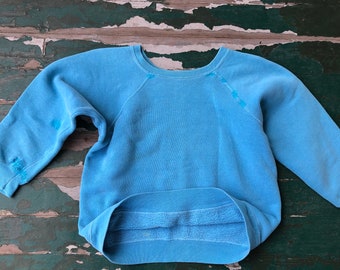 50s 60s Hanes Size Medium Windshield Sweatshirt Vintage Raglan