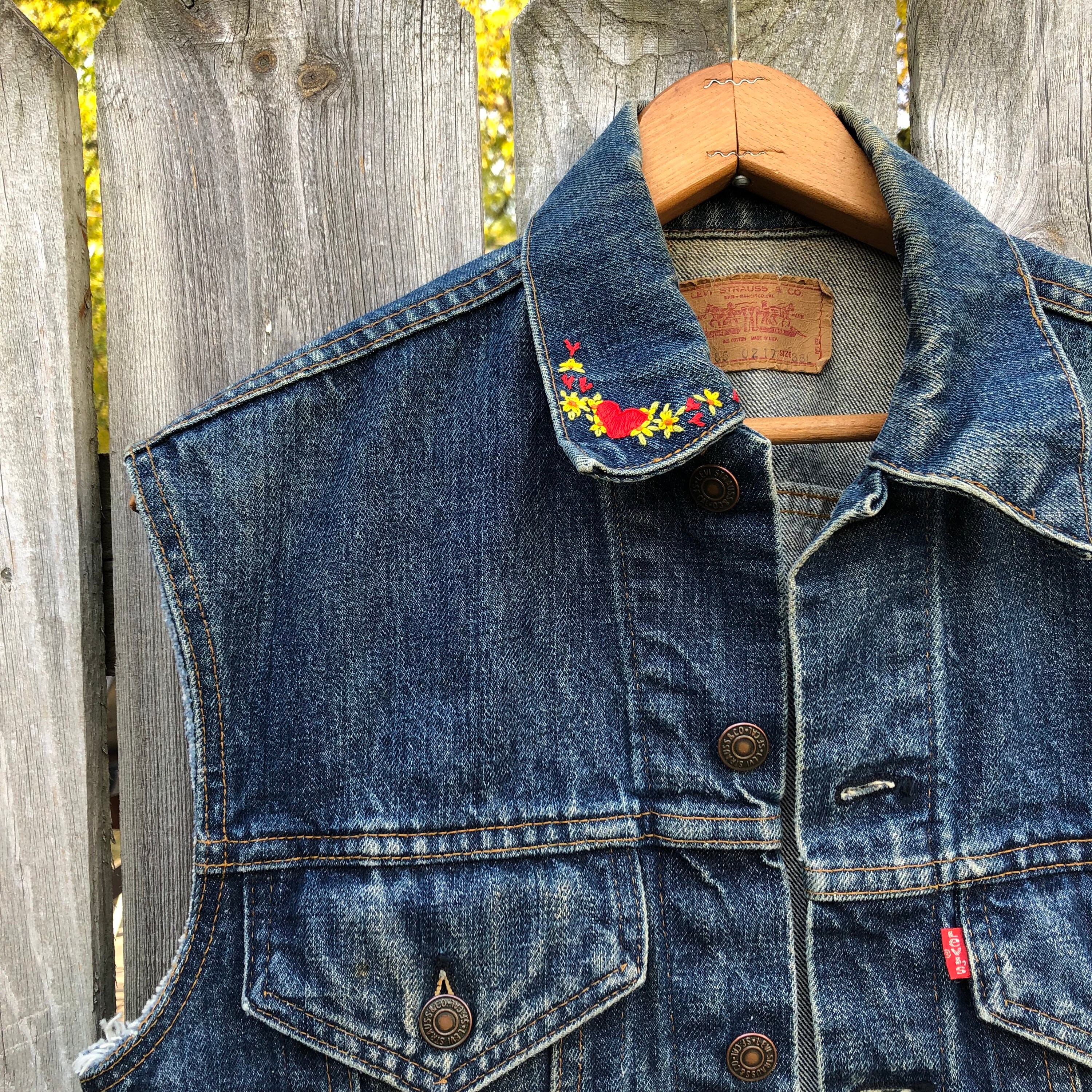 Levis Trucker Vest - Etsy