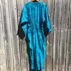Vintage Tie Dyed Embellished Denim Boiler Suit, Made in USA image 6