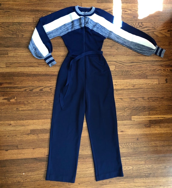 1970s JCPENNEY vintage long sleeve jumpsuit