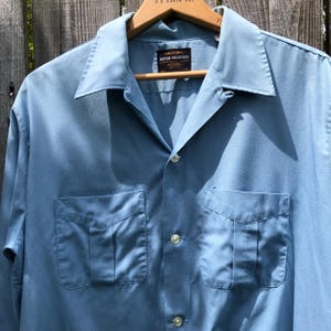 1960s vintage Arrow loop collar long sleeve menswear shirt