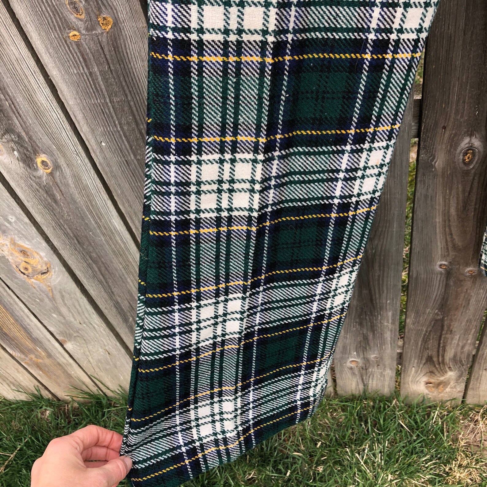 buffalo plaid bell bottoms