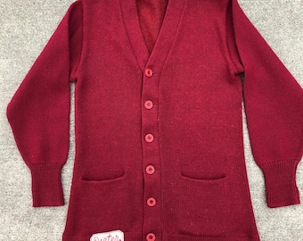 1940s-1950s Varsity style cardigan sweater from Cleveland