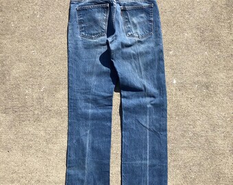 1970s Vintage Levi 519, Talon Zip 42, Faded and Perfectly