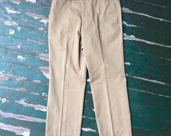 Vintage Oscar de la Renta menswear khaki pants with belt