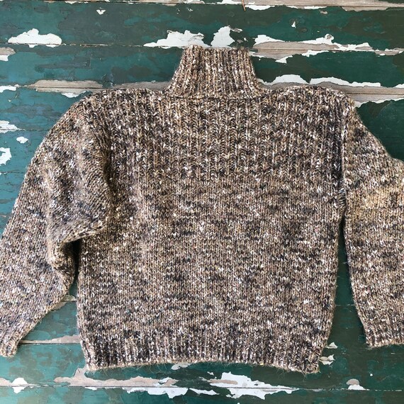 Vintage earthy speckled mockneck sweater by D.D.S… - image 3