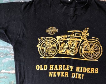 Vintage Mate 1970s Harley Davidson Tee “ols Harley Riders