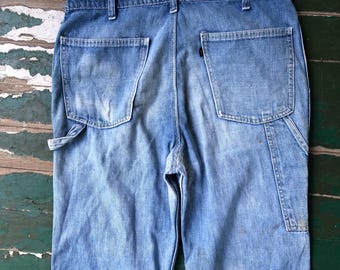 Vintage 1970s Levi Carrot Tab Fresh Produce Carpenter Style Wide