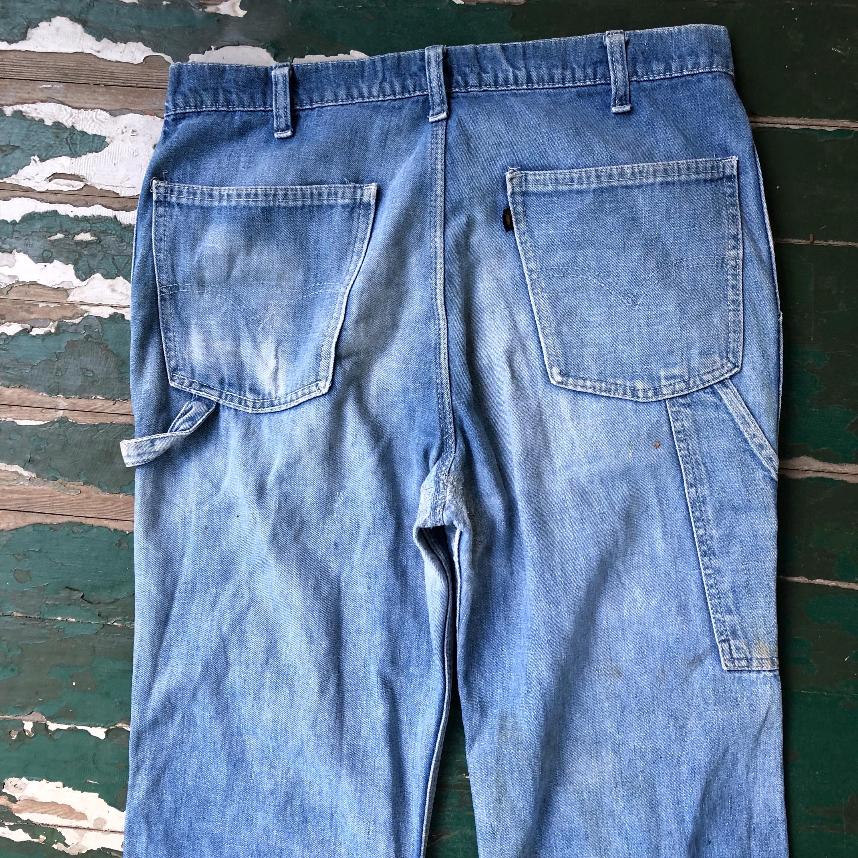 Vintage 1970s Levi Carrot Tab Fresh Produce Carpenter Style Wide
