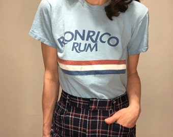 Vintage 1970s RomRico Rum Tee, Soft Single Stitch