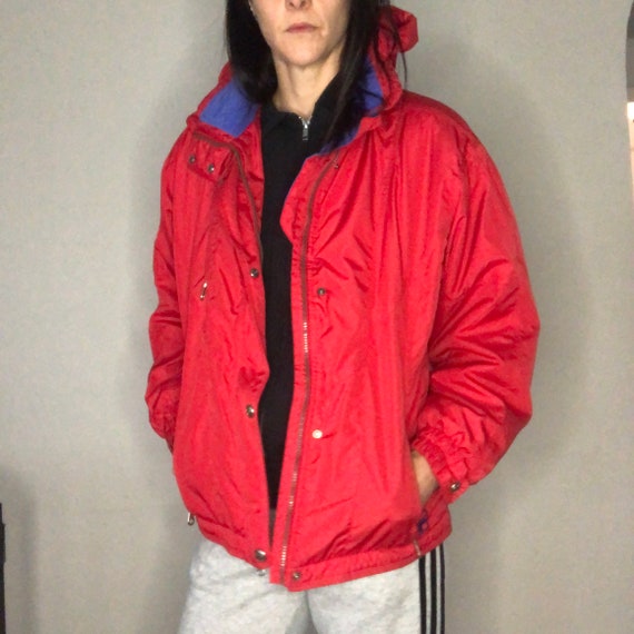 1980s/90s Fila ski jacket in bright red and purpl… - image 6