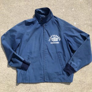 vintage lightweight spring cotton jacket from Camp Barkel, Michigan
