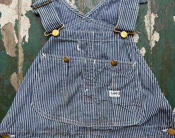 Vintage 1940's Lee Can't Bust Em' Union Made Carpenter Pinstriped