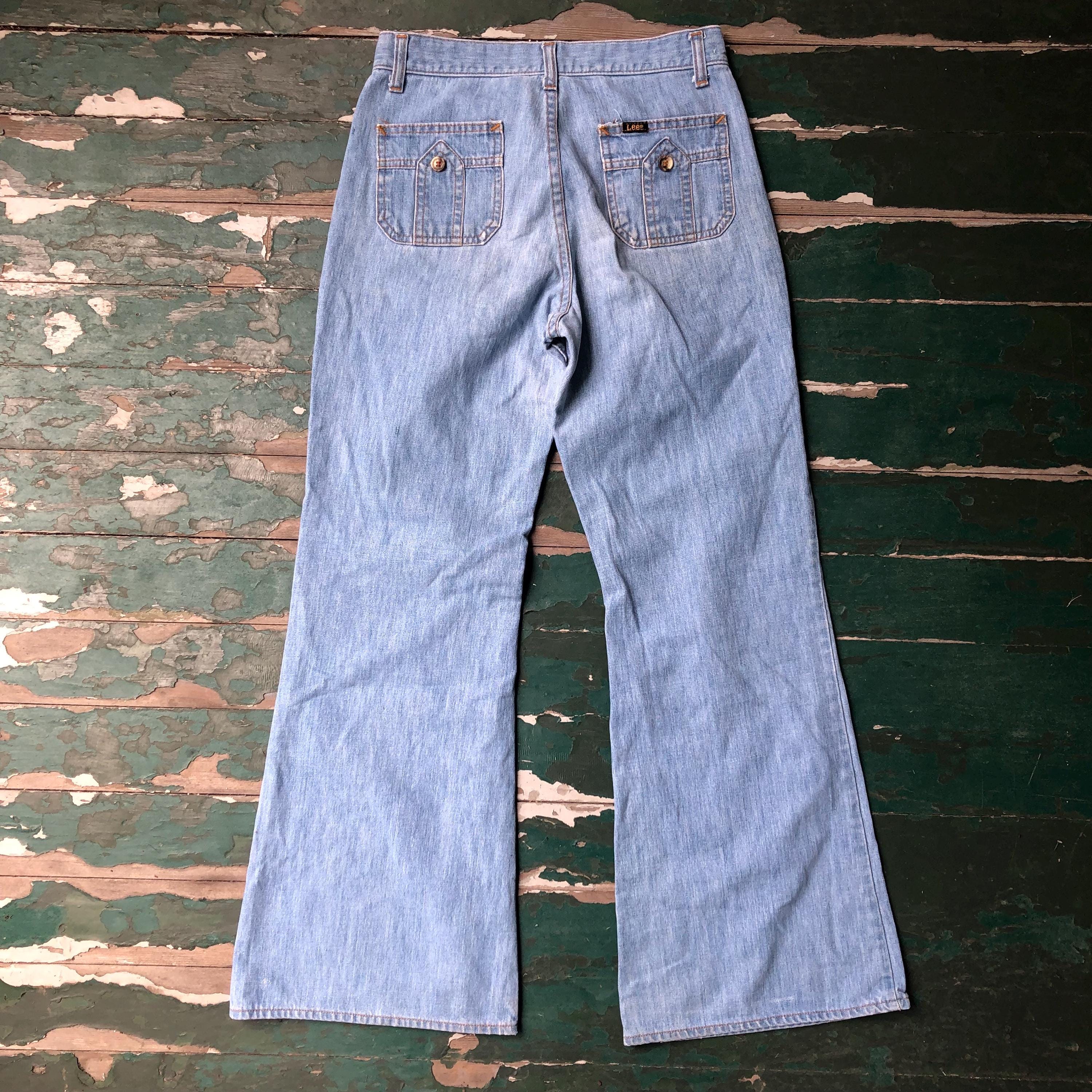 70s Lee Bell Bottoms - Etsy