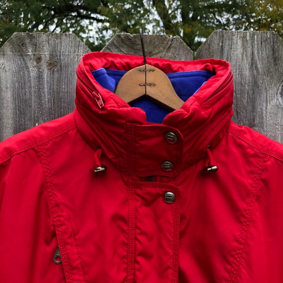 1980s/90s Fila ski jacket in bright red and purpl… - image 5