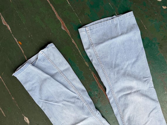 vintage Faded Glory patchwork detailed bell botto… - image 4