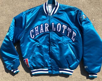 Charlotte Hornets Starter Jacket - Size Large - Etsy Charlotte Hornets Starter Jacket - Size Large - Etsy