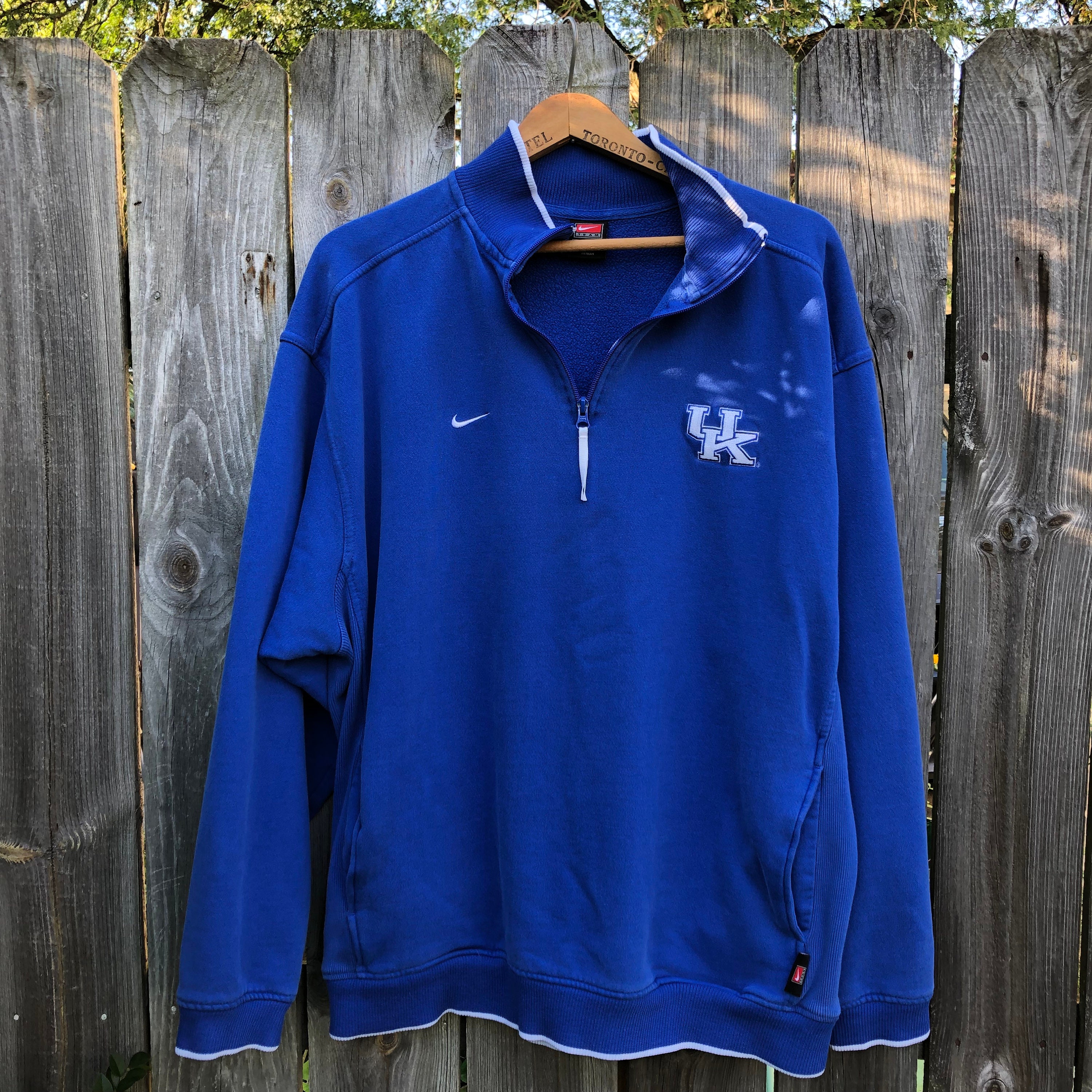 Vintage 90s Nike Quarter Zip Sweatshirt / Fall Sweater